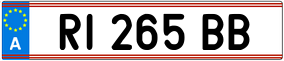 Trailer License Plate